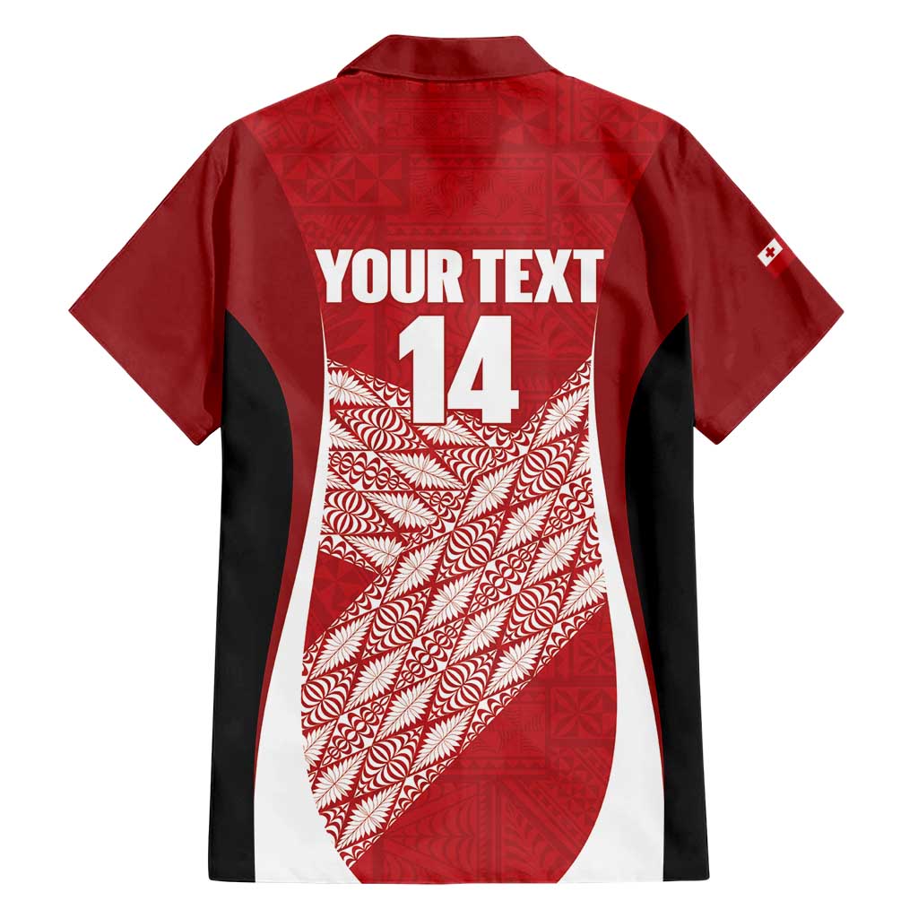 Tonga Rugby Custom Hawaiian Shirt Go ʻIkale Tahi Go Tongan Tapa Cloth