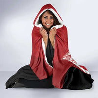 Tonga Rugby Custom Hooded Blanket Go ʻIkale Tahi Go Tongan Tapa Cloth