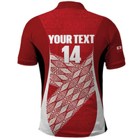 Tonga Rugby Custom Polo Shirt Go ʻIkale Tahi Go Tongan Tapa Cloth