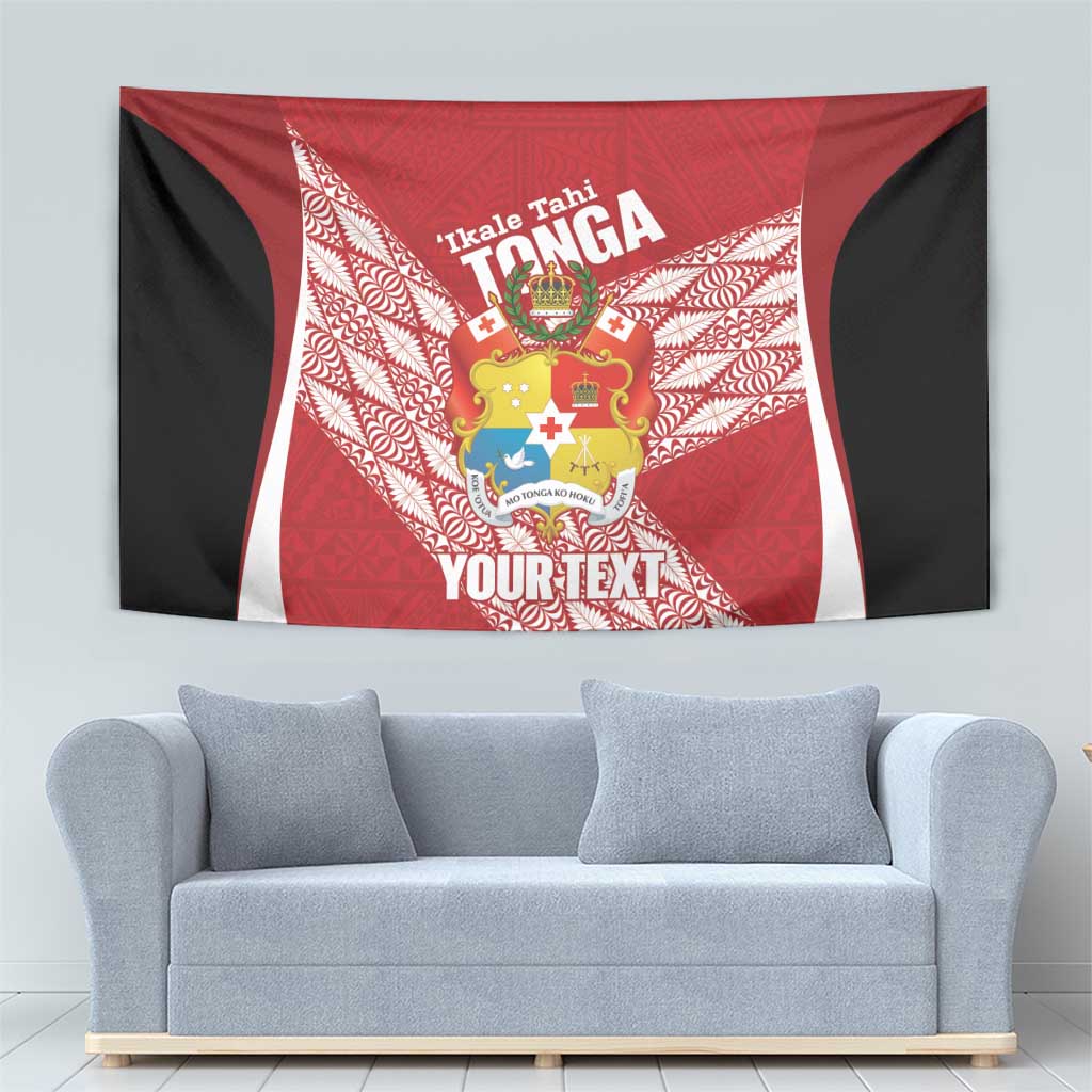 Tonga Rugby Custom Tapestry Go ʻIkale Tahi Go Tongan Tapa Cloth
