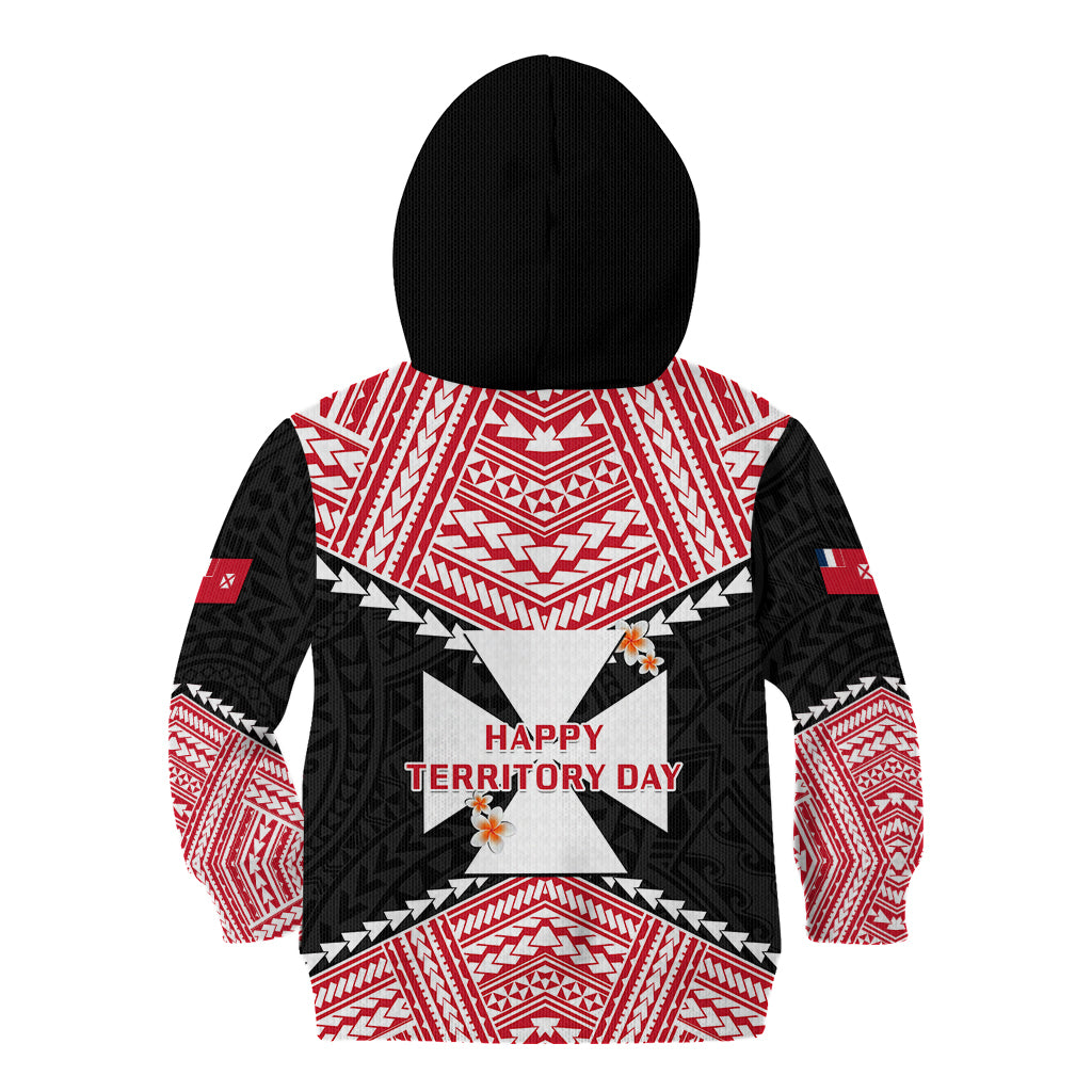 29 July Wallis And Futuna Territory Day Kid Hoodie Polynesian Tribal Pattern LT14 - Polynesian Pride