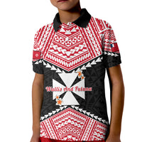 29 July Wallis And Futuna Territory Day Kid Polo Shirt Polynesian Tribal Pattern LT14 Kid Red - Polynesian Pride