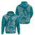 Polynesian Pride Hawaii Hoodiean Tribal Honu Turquoise Version LT14 - Polynesian Pride