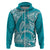 Polynesian Pride Hawaii Hoodiean Tribal Honu Turquoise Version LT14 - Polynesian Pride