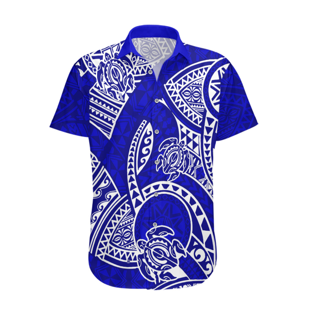 Polynesian Pride Hawaii Hawaiian Shirt Hawaiian Tribal Honu Blue Version LT14 Blue - Polynesian Pride