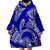 Polynesian Pride Hawaii Wearable Blanket Hoodie Hawaiian Tribal Honu Blue Version LT14 - Polynesian Pride