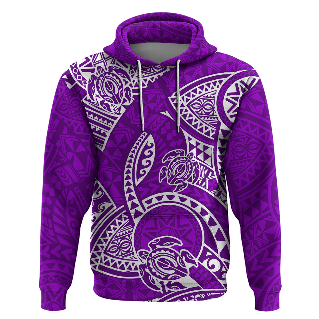 Polynesian Pride Hawaii Hoodiean Tribal Honu Purple Version LT14 Purple - Polynesian Pride