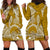 Polynesian Pride Hawaii Hoodie Dress Hawaiian Tribal Honu Gold Version LT14 - Polynesian Pride