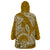 Polynesian Pride Hawaii Wearable Blanket Hoodie Hawaiian Tribal Honu Gold Version LT14 - Polynesian Pride