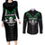 Personalised Aotearoa Rugby Couples Matching Long Sleeve Bodycon Dress and Long Sleeve Button Shirt New Zealand Maori Kete Matauranga Pattern