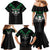 Personalised Aotearoa Rugby Family Matching Mermaid Dress and Hawaiian Shirt New Zealand Maori Kete Matauranga Pattern