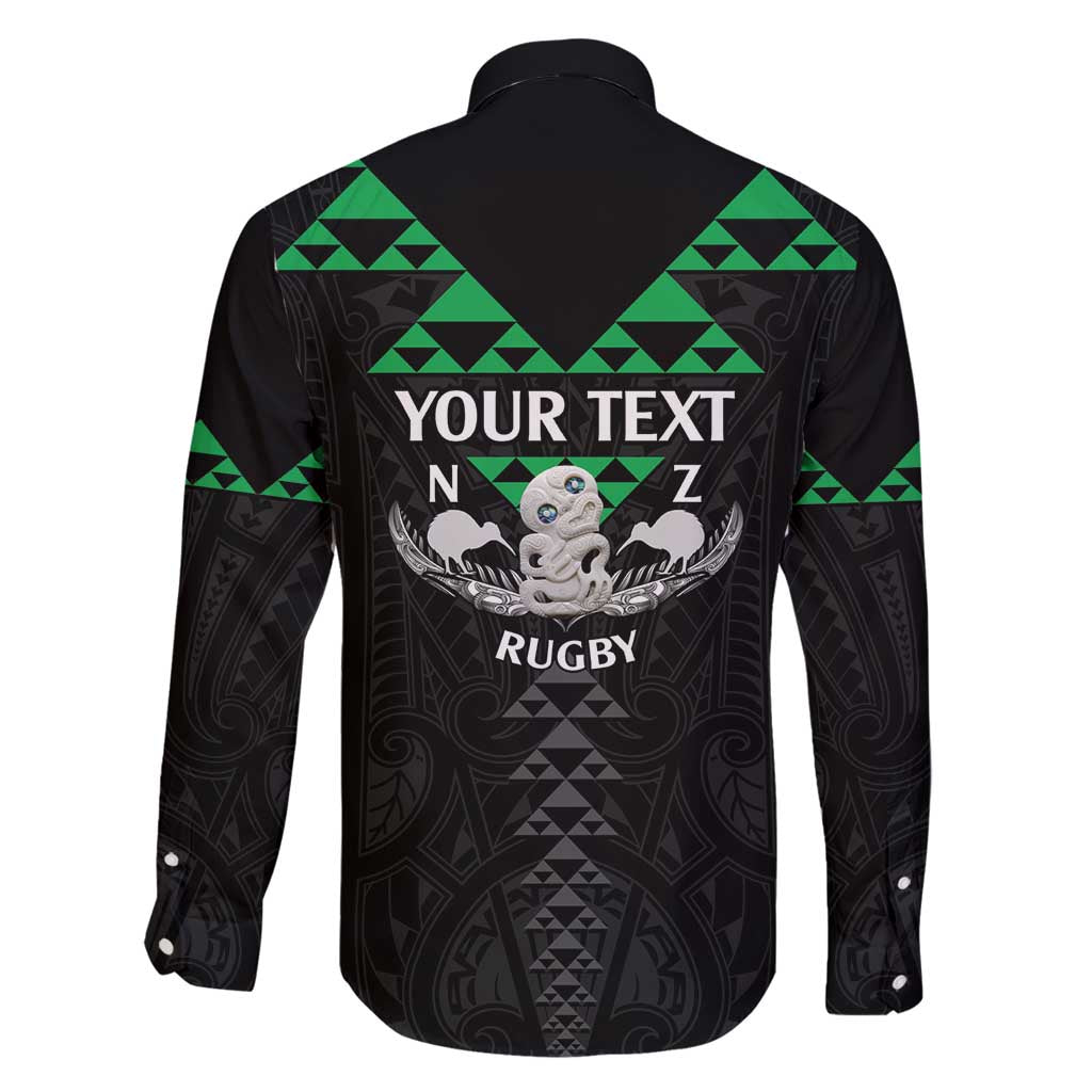 Personalised Aotearoa Rugby Family Matching Summer Maxi Dress and Hawaiian Shirt New Zealand Maori Kete Matauranga Pattern LT14 - Polynesian Pride