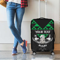 Personalised Aotearoa Rugby Luggage Cover New Zealand Maori Kete Matauranga Pattern