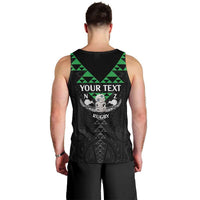 Personalised Aotearoa Rugby Men Tank Top New Zealand Maori Kete Matauranga Pattern