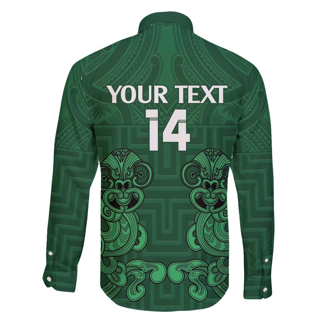 Custom Aotearoa Rugby Family Matching Short Sleeve Bodycon Dress and Hawaiian Shirt New Zealand Maori Kete Poutama Pattern