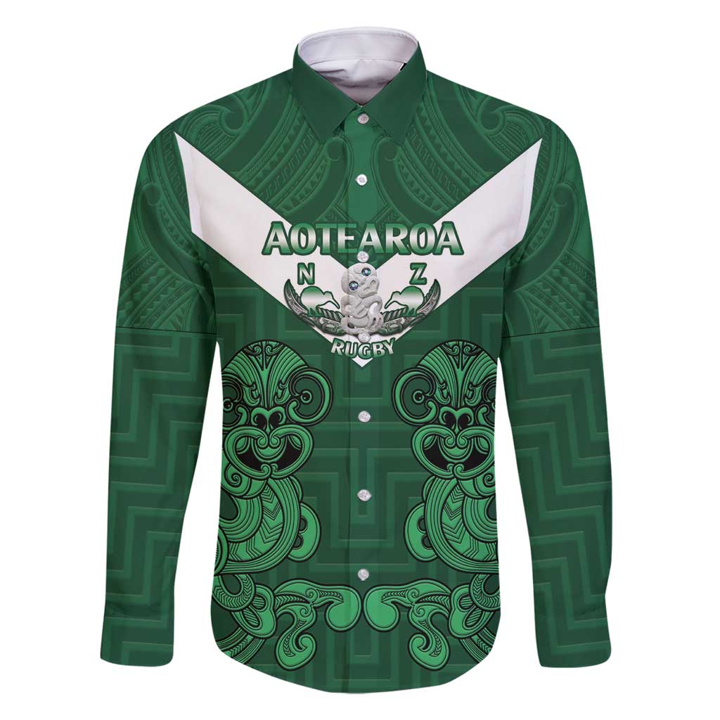 Custom Aotearoa Rugby Family Matching Summer Maxi Dress and Hawaiian Shirt New Zealand Maori Kete Poutama Pattern