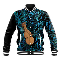 Kotiate New Zealand Baseball Jacket Maori Weapon Paua Shell Haka Fern