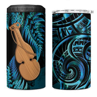 Kotiate New Zealand 4 in 1 Can Cooler Tumbler Maori Weapon Paua Shell Haka Fern