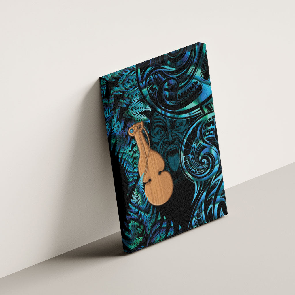 Kotiate New Zealand Canvas Wall Art Maori Weapon Paua Shell Haka Fern LT14 - Polynesian Pride