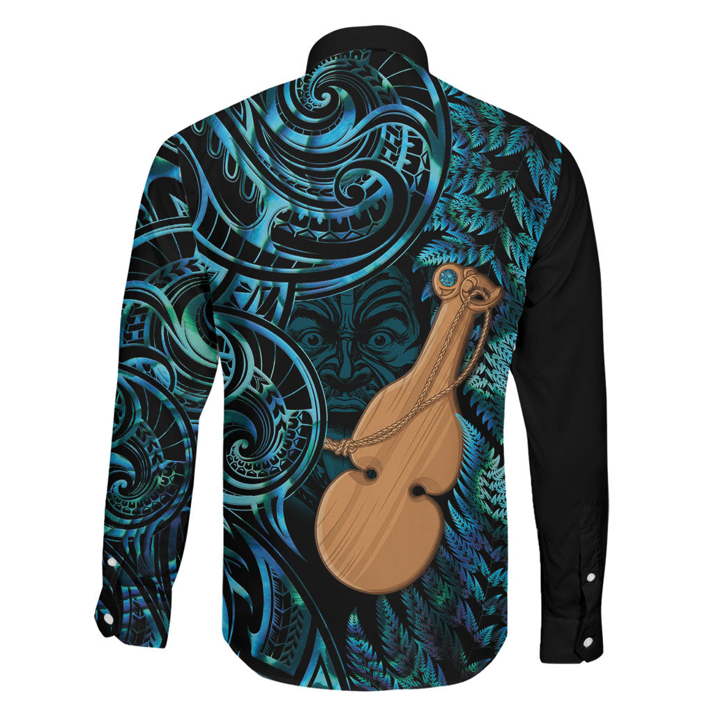 Kotiate New Zealand Family Matching Off Shoulder Short Dress and Hawaiian Shirt Maori Weapon Paua Shell Haka Fern LT14 - Polynesian Pride