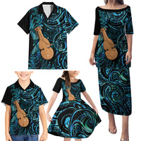Kotiate New Zealand Family Matching Puletasi and Hawaiian Shirt Maori Weapon Paua Shell Haka Fern LT14 - Polynesian Pride
