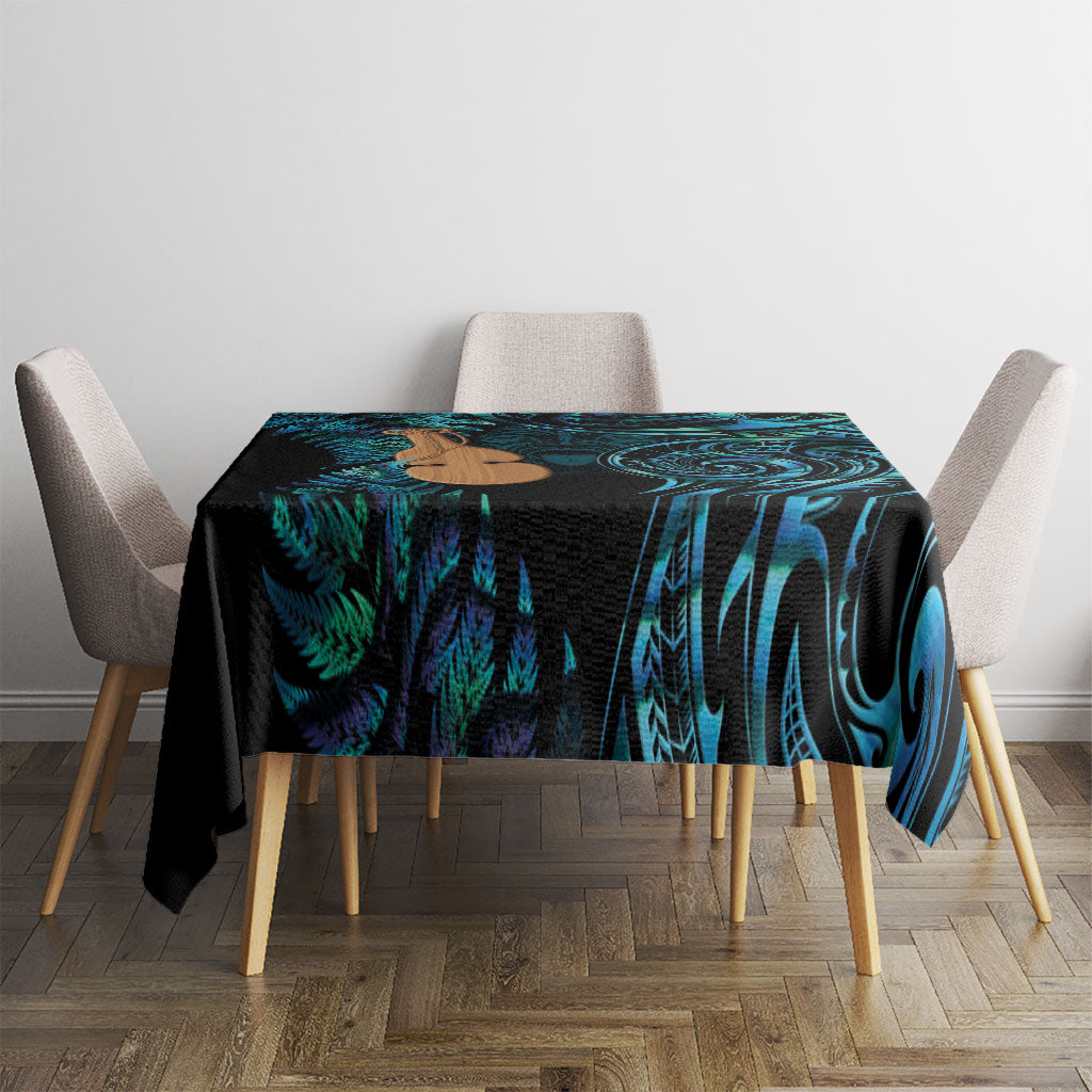 Kotiate New Zealand Tablecloth Maori Weapon Paua Shell Haka Fern