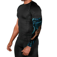 Maripi New Zealand Arm Sleeves Maori Weapon Paua Shell Haka Fern