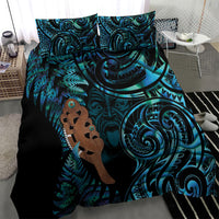 Maripi New Zealand Bedding Set Maori Weapon Paua Shell Haka Fern
