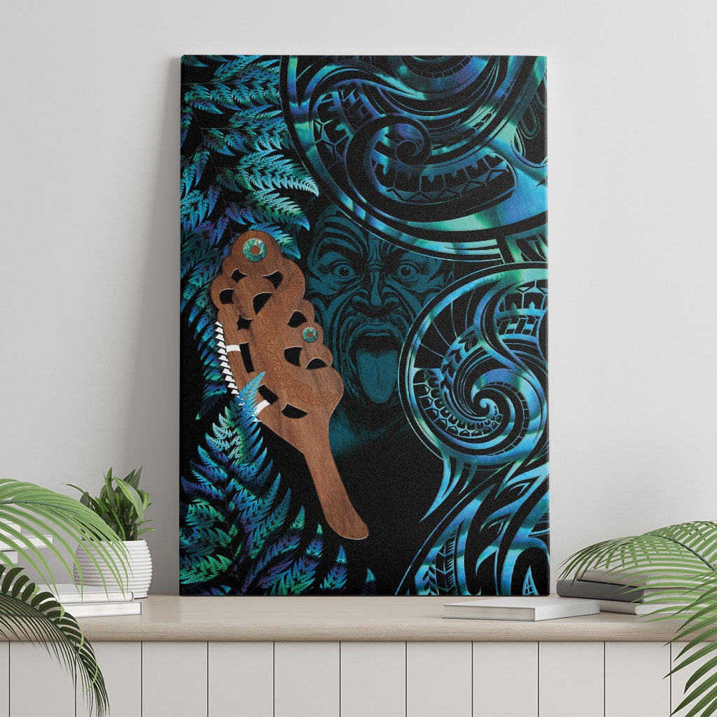 Maripi New Zealand Canvas Wall Art Maori Weapon Paua Shell Haka Fern LT14 - Polynesian Pride