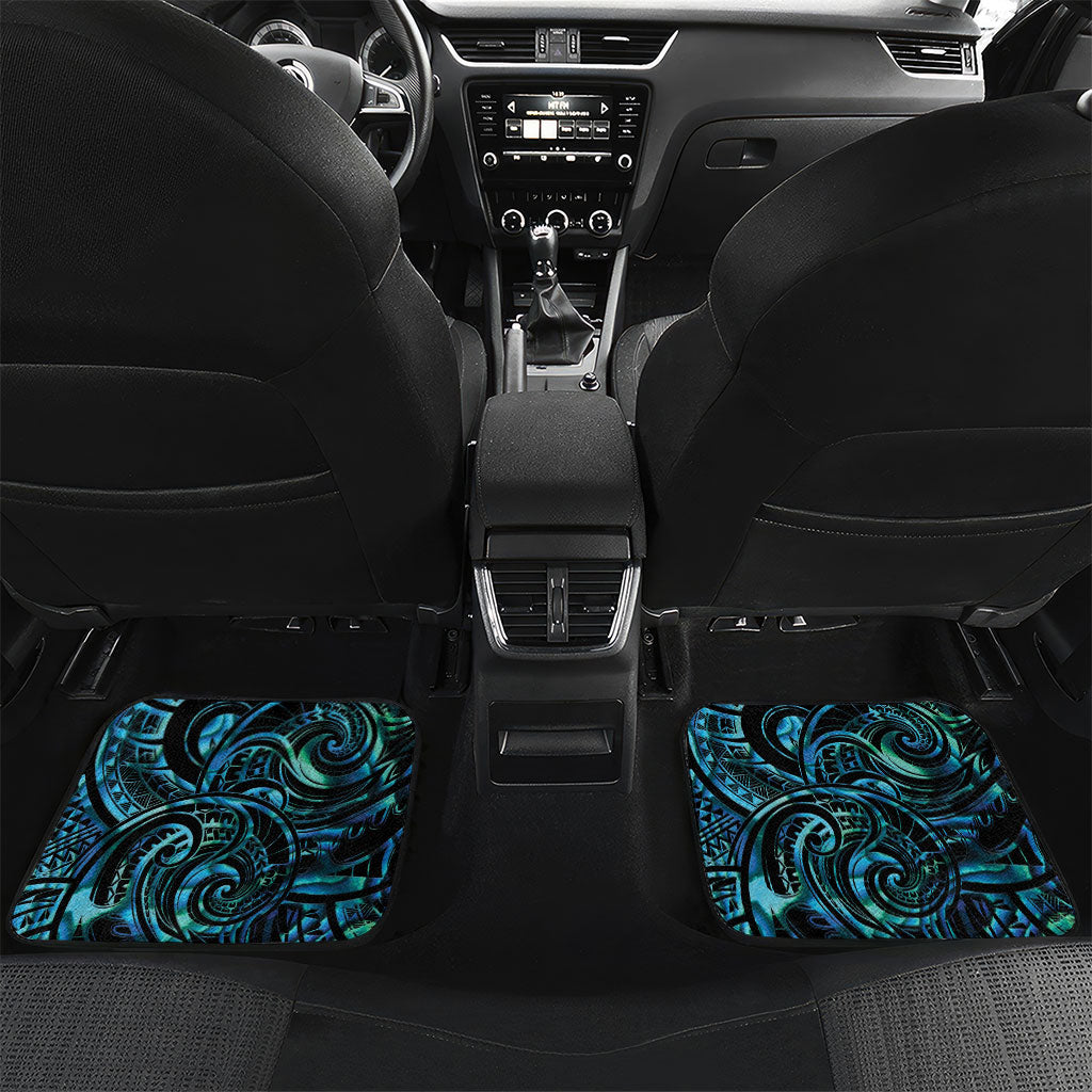 Maripi New Zealand Car Mats Maori Weapon Paua Shell Haka Fern