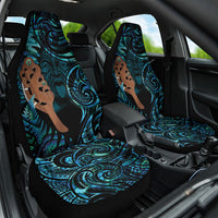 Maripi New Zealand Car Seat Cover Maori Weapon Paua Shell Haka Fern