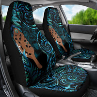 Maripi New Zealand Car Seat Cover Maori Weapon Paua Shell Haka Fern