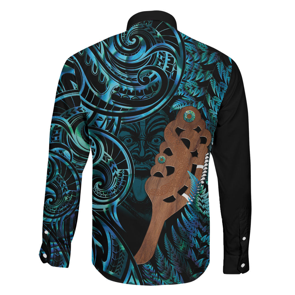 Maripi New Zealand Family Matching Mermaid Dress and Hawaiian Shirt Maori Weapon Paua Shell Haka Fern LT14 - Polynesian Pride