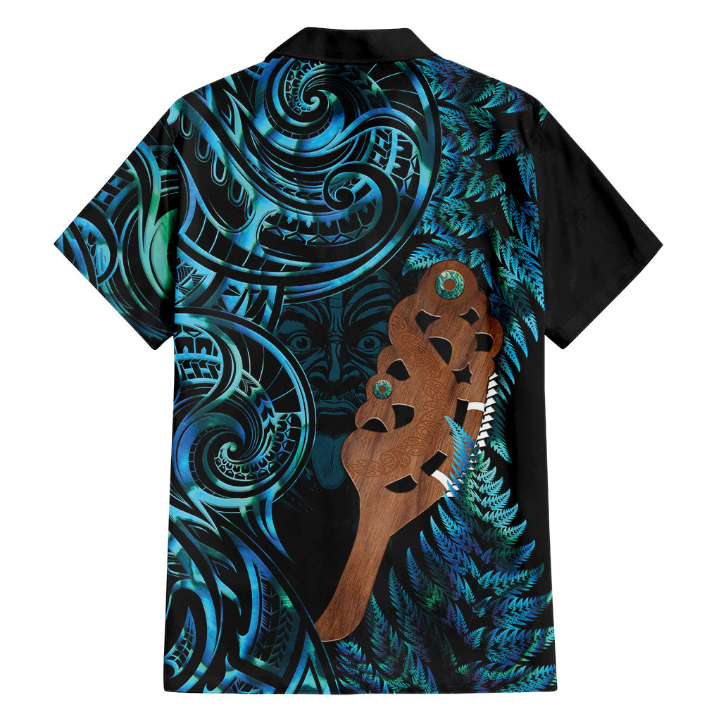 Maripi New Zealand Family Matching Summer Maxi Dress and Hawaiian Shirt Maori Weapon Paua Shell Haka Fern LT14 - Polynesian Pride