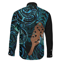 Maripi New Zealand Family Matching Tank Maxi Dress and Hawaiian Shirt Maori Weapon Paua Shell Haka Fern LT14 - Polynesian Pride