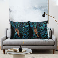 Maripi New Zealand Pillow Cover Maori Weapon Paua Shell Haka Fern