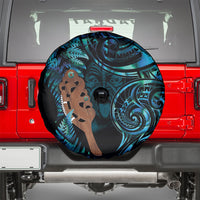 Maripi New Zealand Spare Tire Cover Maori Weapon Paua Shell Haka Fern