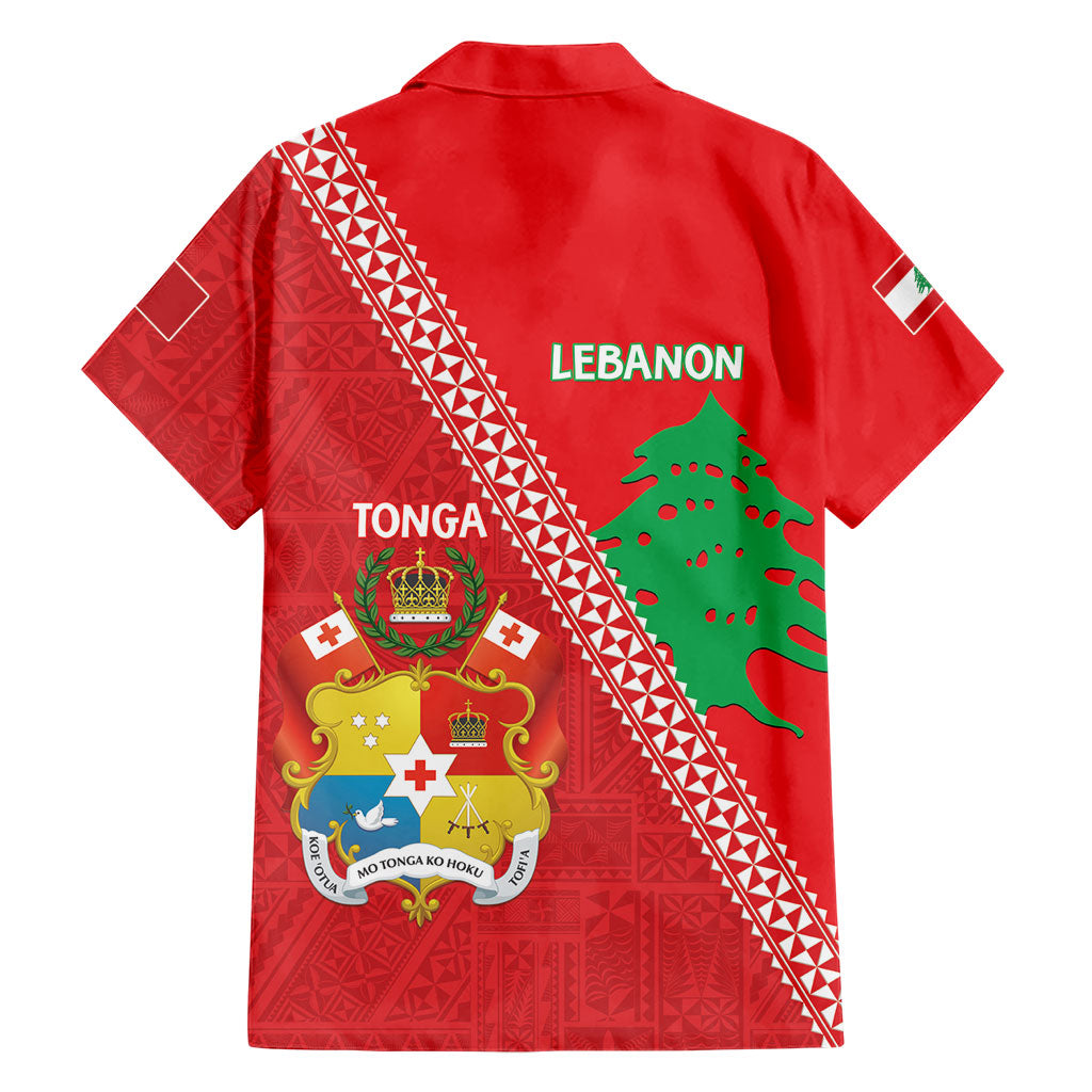 Tonga And Lebanon Hawaiian Shirt 2026 Together Half Style
