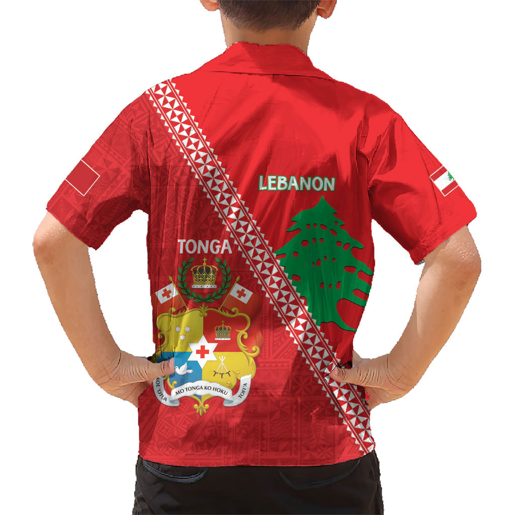 Tonga And Lebanon Hawaiian Shirt 2026 Together Half Style