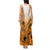 Hawaii Tank Maxi Dress Polynesian Shark Tattoo With Plumeria Orange Gradient LT14 - Polynesian Pride