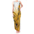 Hawaii Tank Maxi Dress Polynesian Shark Tattoo With Plumeria Gold Gradient LT14 Women Gold - Polynesian Pride