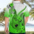 Hawaii Hawaiian Shirt Polynesian Shark Tattoo With Plumeria Green Gradient LT14 - Polynesian Pride