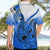 Hawaii Hawaiian Shirt Polynesian Shark Tattoo With Plumeria Blue Gradient LT14 - Polynesian Pride