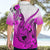 Hawaii Hawaiian Shirt Polynesian Shark Tattoo With Plumeria Pink Gradient LT14 - Polynesian Pride