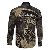Personalised Hawaii Nene Goose Family Matching Puletasi and Hawaiian Shirt Hawaiian Map Hibiscus Polynesian Art - Beige LT14 - Polynesian Pride