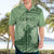 Personalised Hawaii Monk Seal Hawaiian Shirt Polynesian Tattoo With Tropical Flowers - Green Pastel