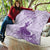 Personalised Hawaii Monk Seal Quilt Polynesian Tattoo With Tropical Flowers - Purple Pastel