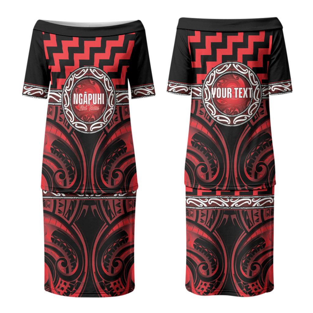 Aotearoa Ngapuhi Personalised Family Matching Puletasi and Hawaiian Shirt Maori Iwi Poutama Puhoro Tattoo