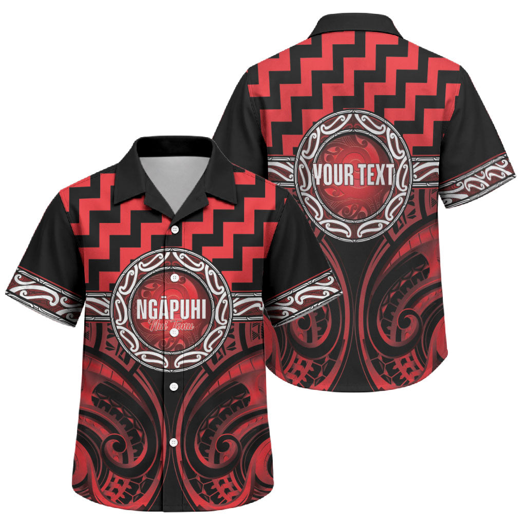 Aotearoa Ngapuhi Personalised Family Matching Short Sleeve Bodycon Dress and Hawaiian Shirt Maori Iwi Poutama Puhoro Tattoo