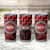 Aotearoa Ngapuhi Personalised Tumbler Cup Maori Iwi Poutama Puhoro Tattoo